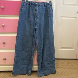 Forever 21 contemporary wide leg jeans